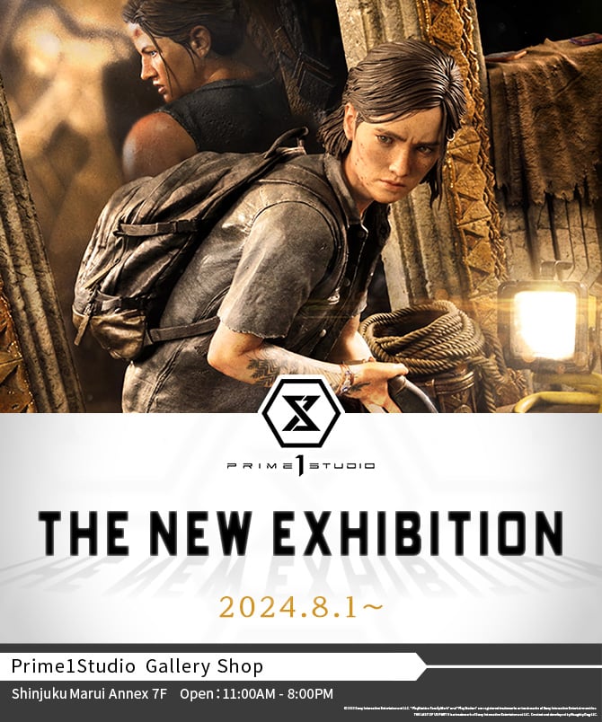 ［FREE ADMISSION］ ELLIE and ABBY from THE LAST OF US PART II! Discover the breathtaking new character statues at Prime 1 Studio Shinjuku Gallery Shop starting August 1st! 
