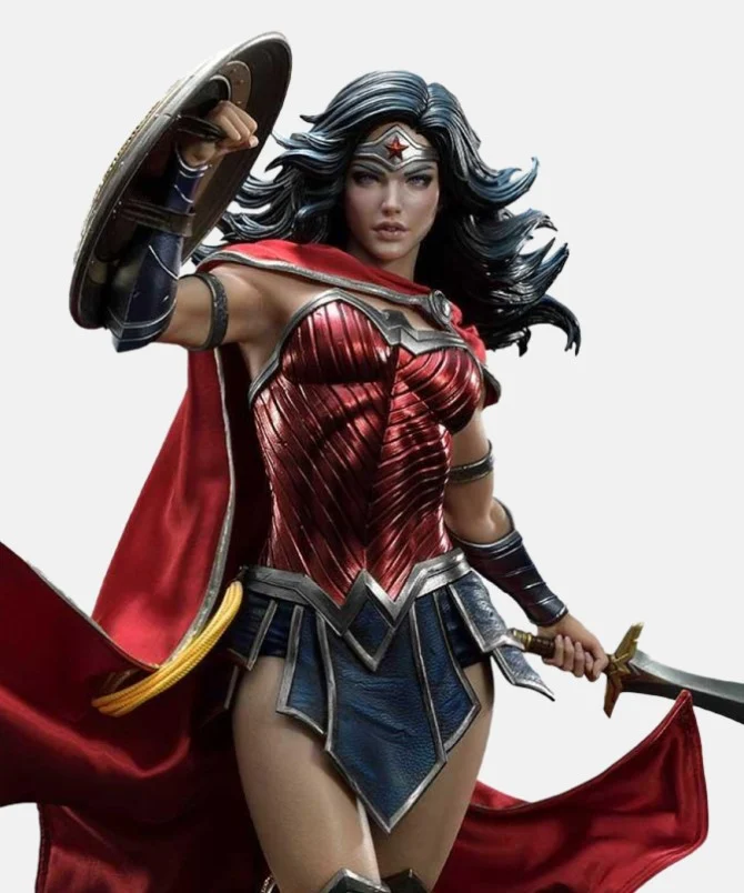 DCWWC Wonder Woman Statue Rebirth Edition SILVER ARMOR Version