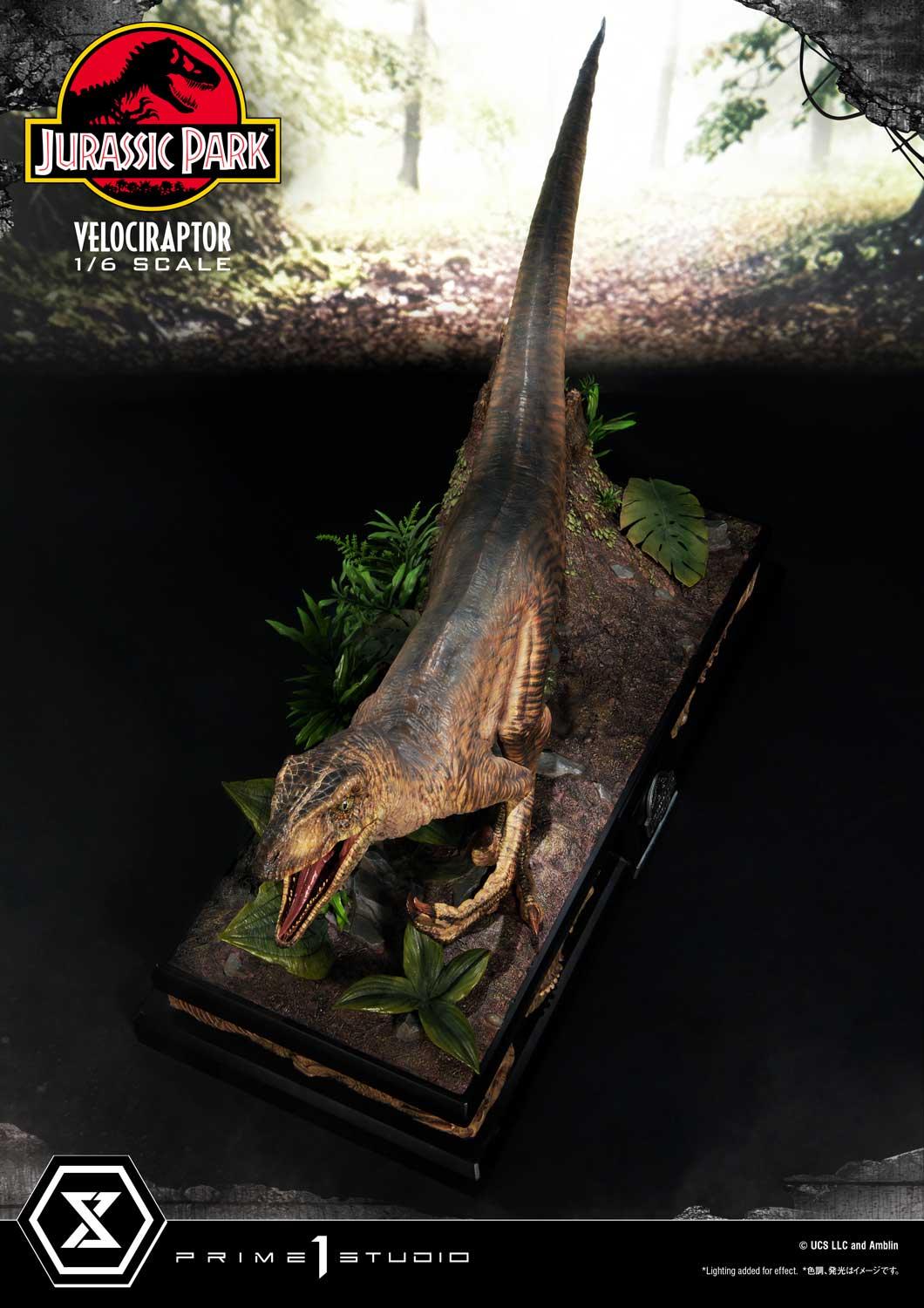 JURASSIC PARK - Statuette 1/6 - Velociraptor - 41cm : :  Figurine Prime 1 Studio Jurassic Park