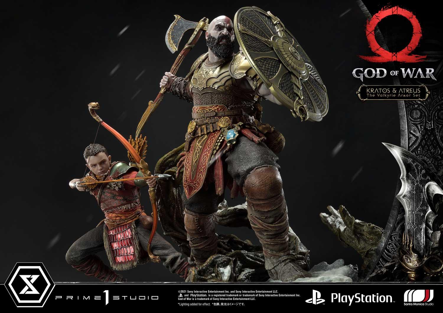 Ultimate Premium Masterline God Of War Kratos & Atreus The Valkyrie ...