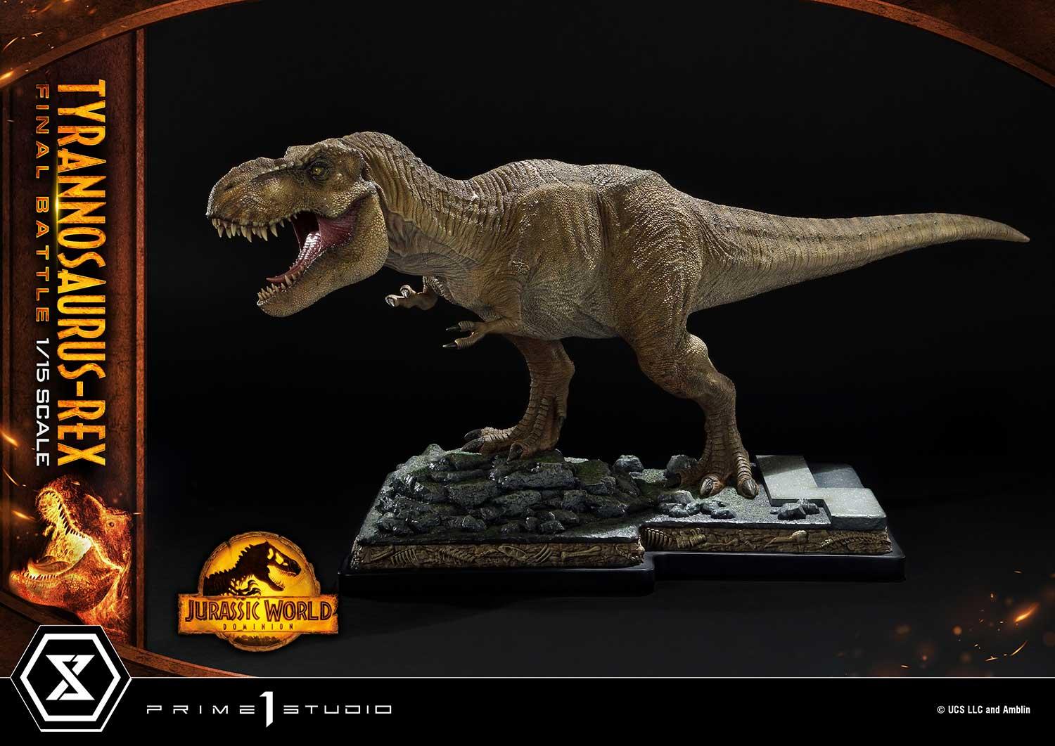 Prime 1 Studio: Tyrannosaurus Rex Final Battle Regular Version Jurassic  World Dominion Legacy Museum Collection 1/15 Statue by Prime 1 Studio