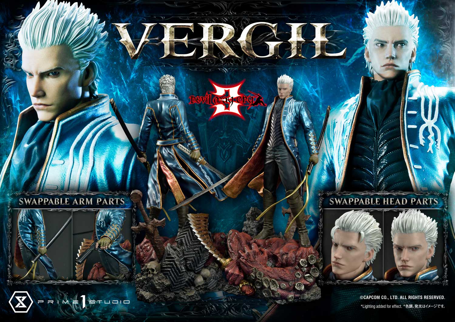 Devil May Cry: Prime 1 revela belíssima estatueta de Vergil