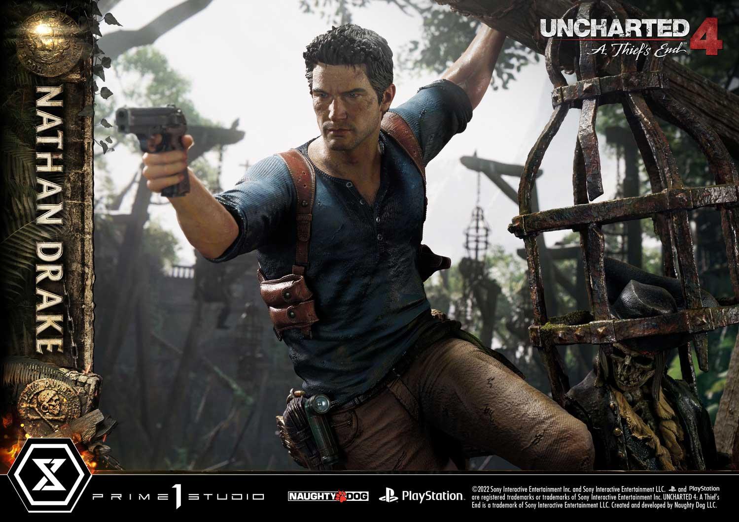 1/4 Quarter Scale Statue: Nathan Drake Uncharted 4 A Thief's End Ultimate  Premium Masterline 1/4 Statue by Prime 1 Studio