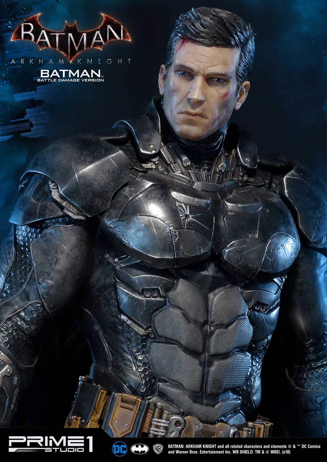 Museum Masterline Batman: Arkham Knight Batman Battle Damage Version ...
