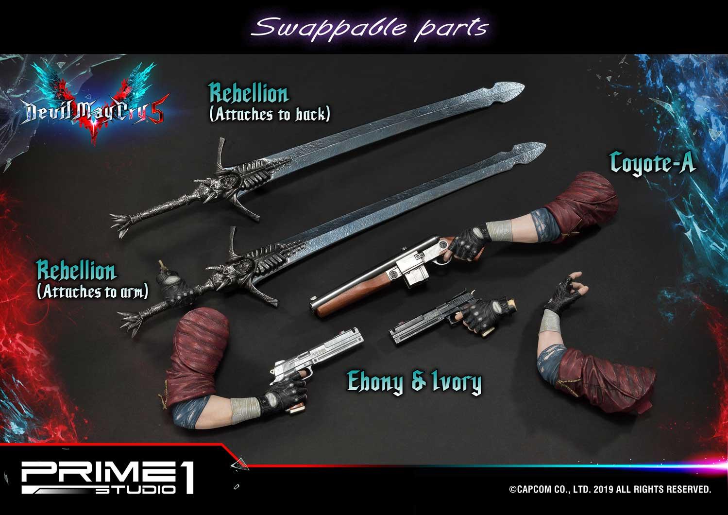 devil may cry 5 weapon list